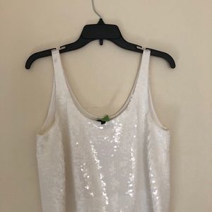 BCBG MaxAzria séquence sleeveless white top.small, dry cleaned, worn ones